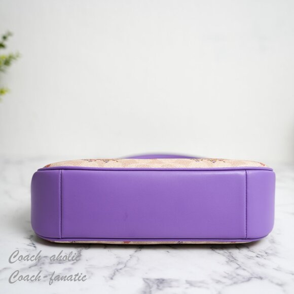 NWT Coach CAL37 Teri Shoulder Bag In Signature Canvas With Floral Print - Picture 8 of 10